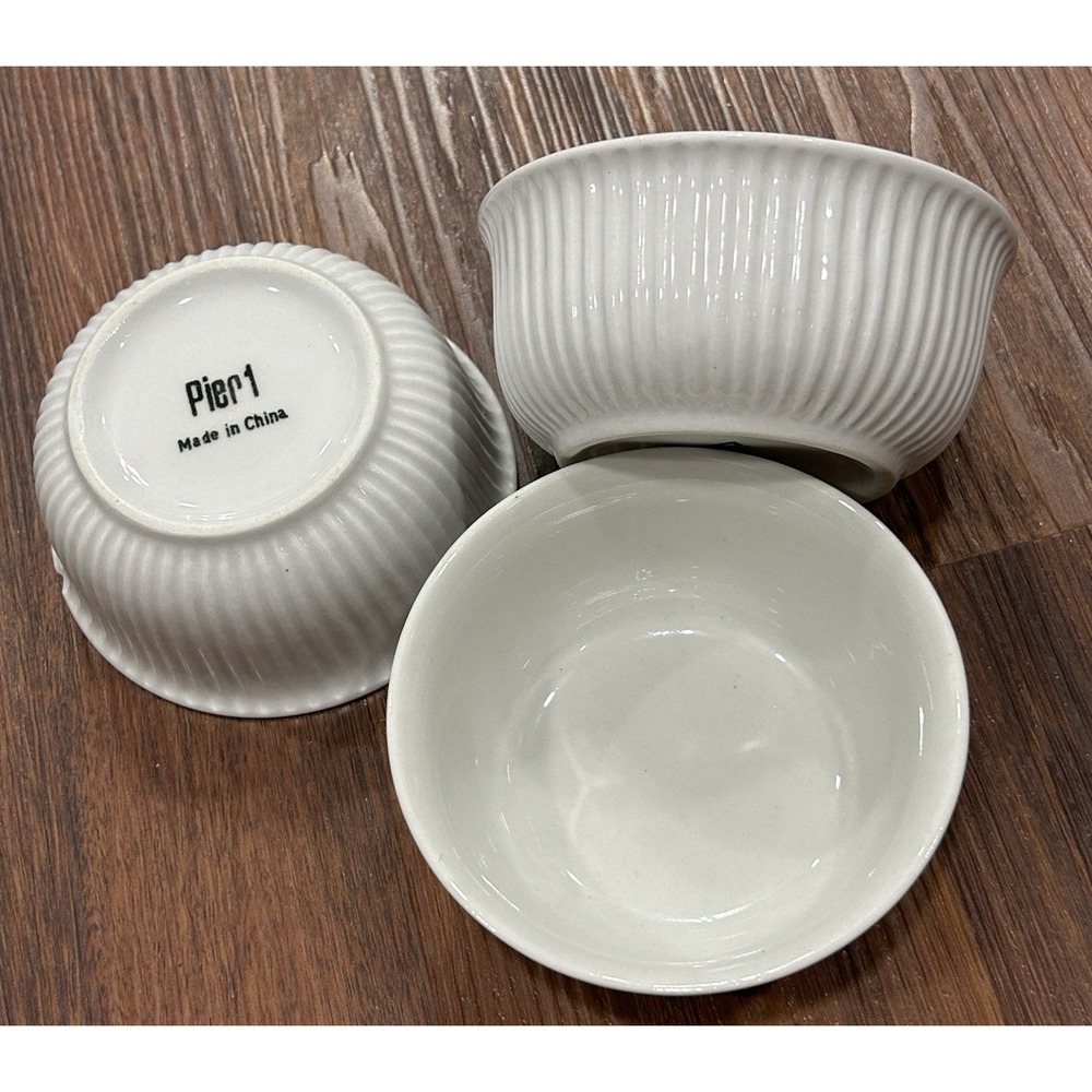 Pier 1 Fruit Cups Ice Cream Cups Set Of 3‎